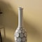Uniquewise Decorative Contemporary Floor Vase White Carved Divot Bubble Design with Tall Neck, 33.5 Inch QI004180.L - alternate 2
